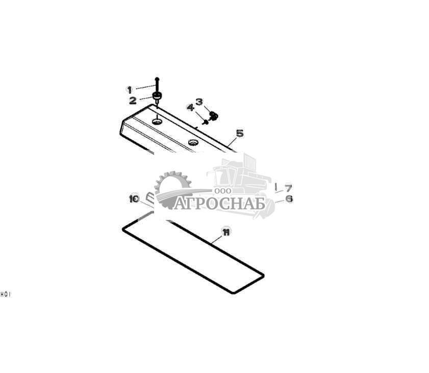 1101 Крышка клап. коромысла 